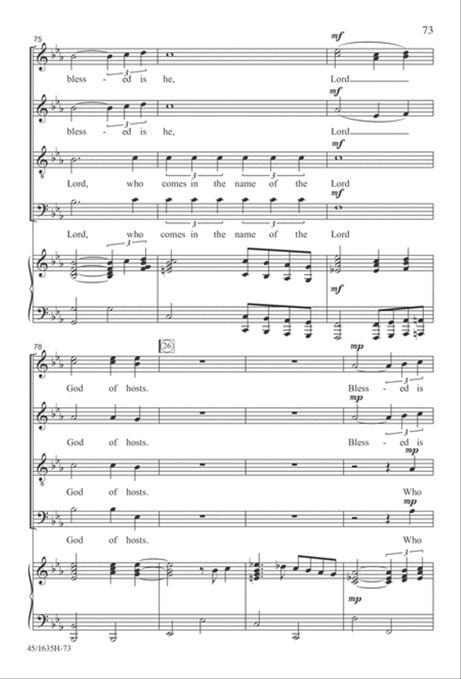 Mass: A Celebration of Love and Joy 4-Part scores gallery preview page 73