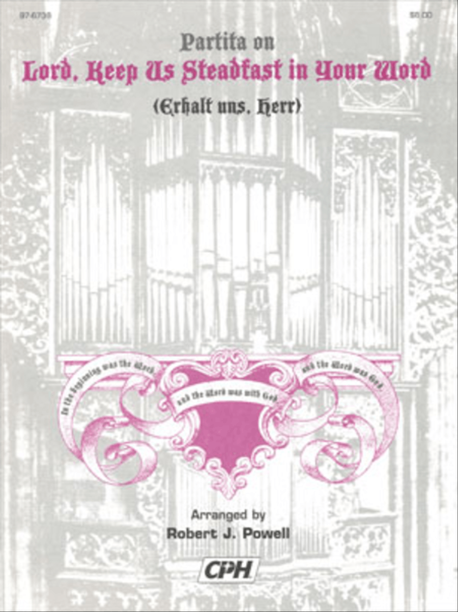 Partita on Lord, Keep Us Steadfast in Your Word Organ scores gallery preview page 1