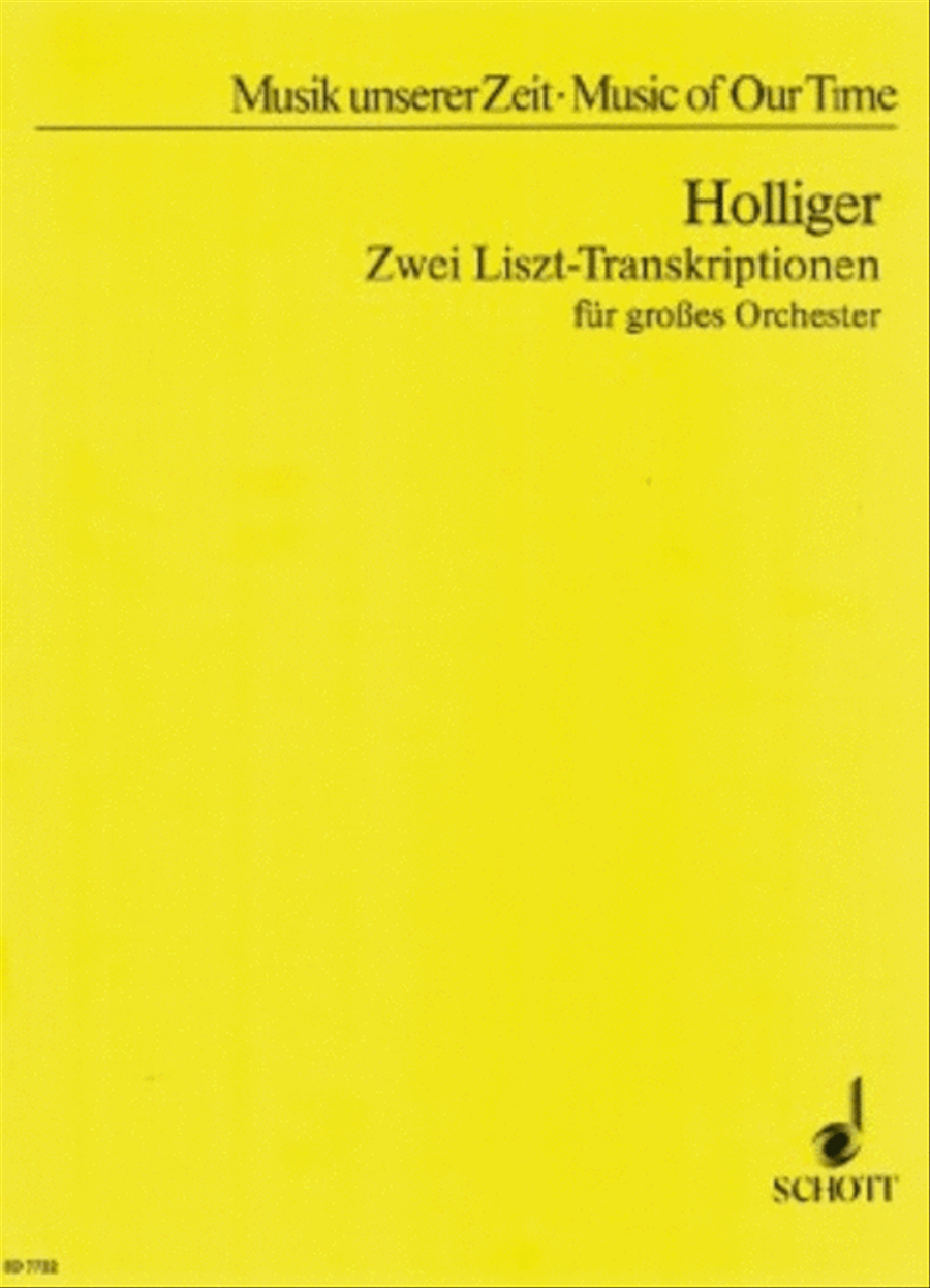 Two Liszt Transcriptions Orchestra scores gallery preview page 1