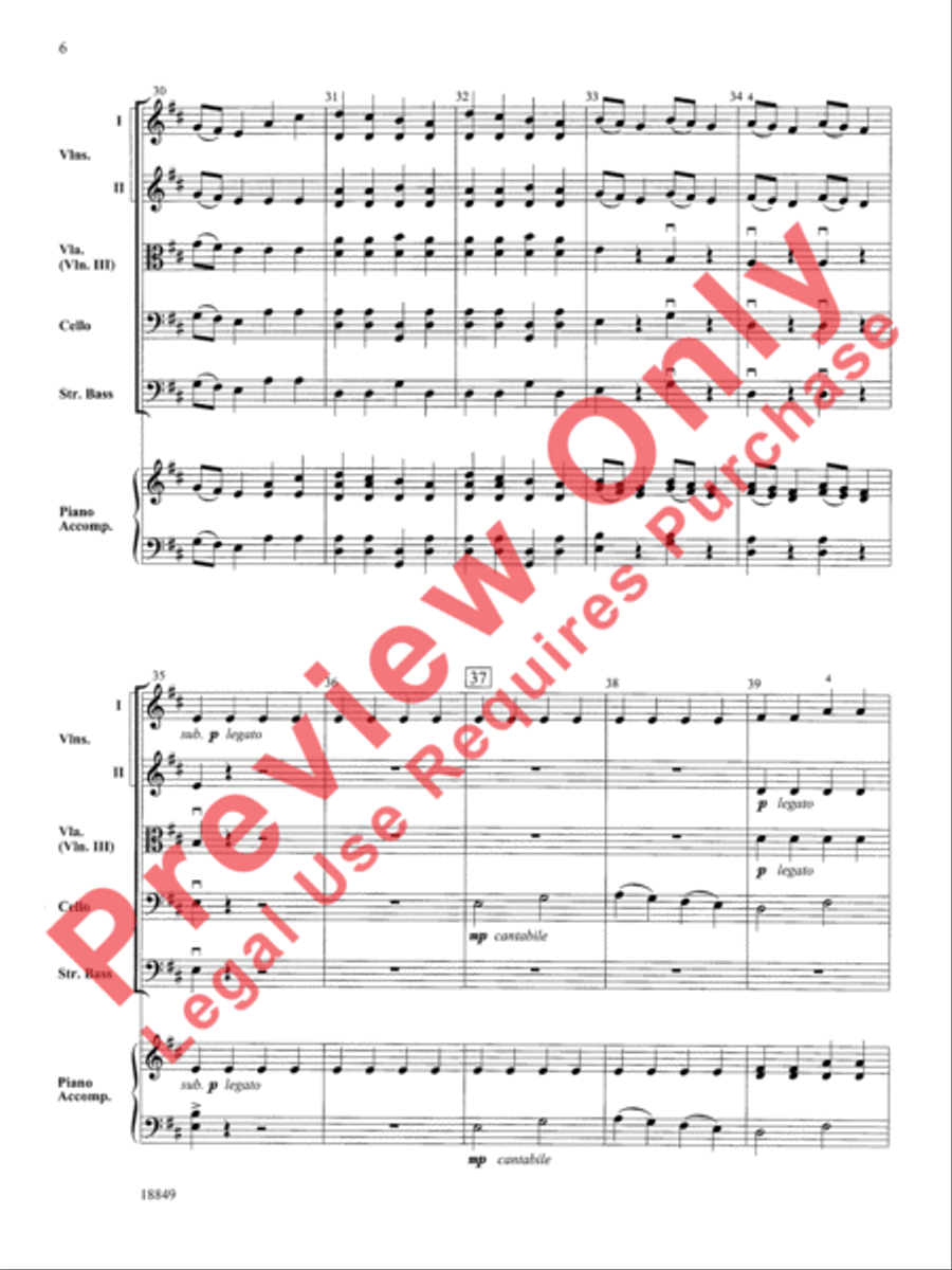 Sonata Vivant Sonata Vivant String Orchestra scores gallery preview page 7
