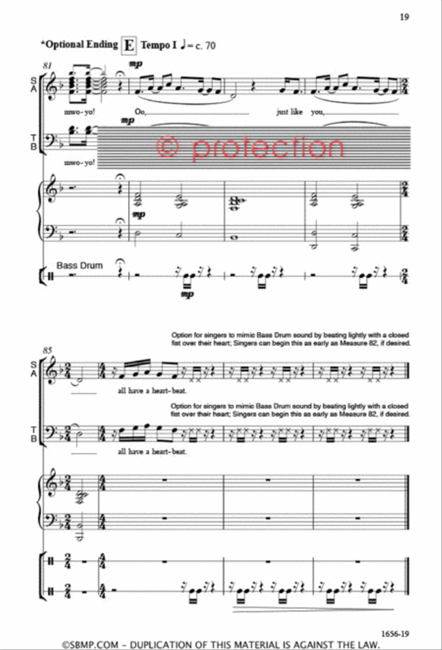 Heartbeat 4-Part scores gallery preview page 18