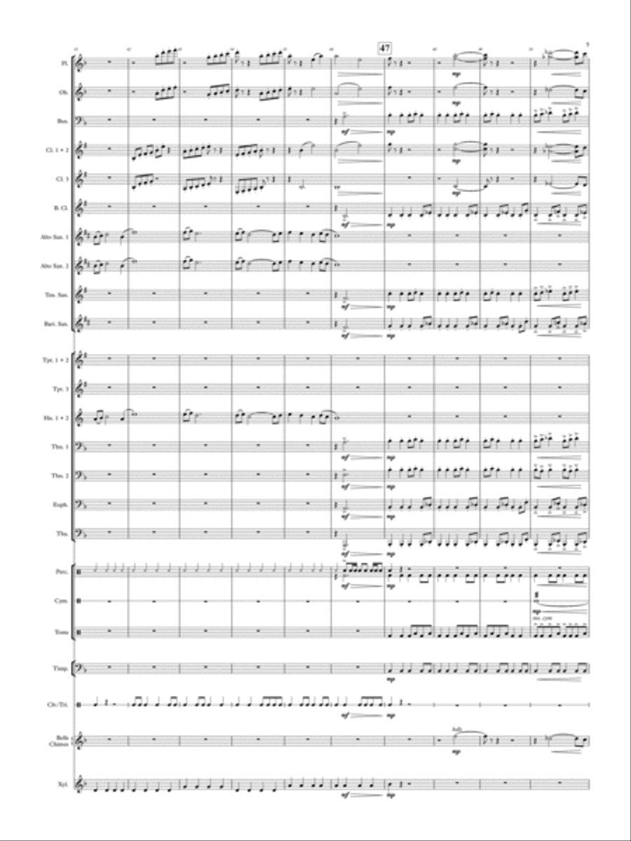 Shadowlands - for concert band Concert Band scores gallery preview page 5