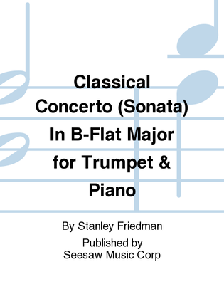 Classical Concerto (Sonata) In B-Flat Major for Trumpet & Piano