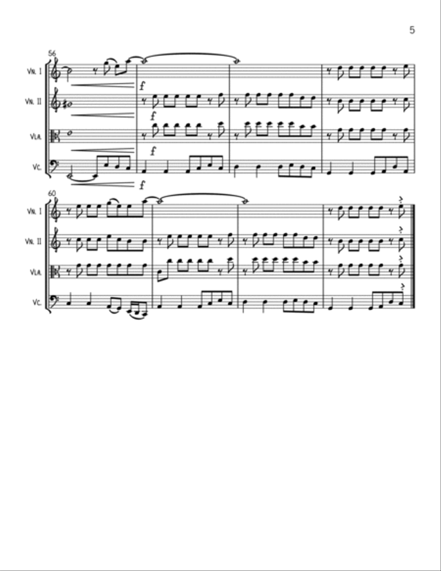 Flowers String Quartet scores gallery preview page 5