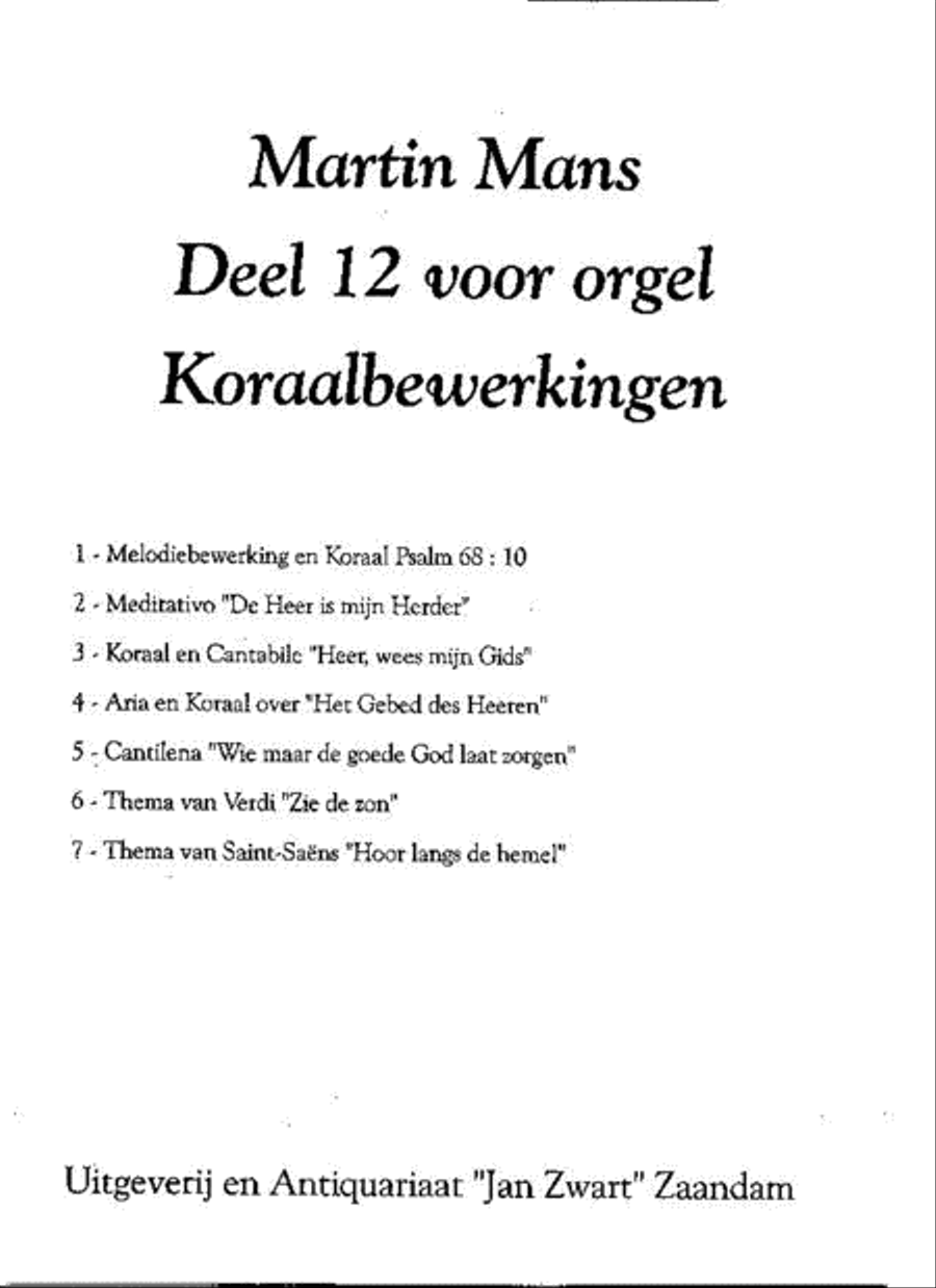 Bundel 12 Koraalbewerkingen Organ scores gallery preview page 1