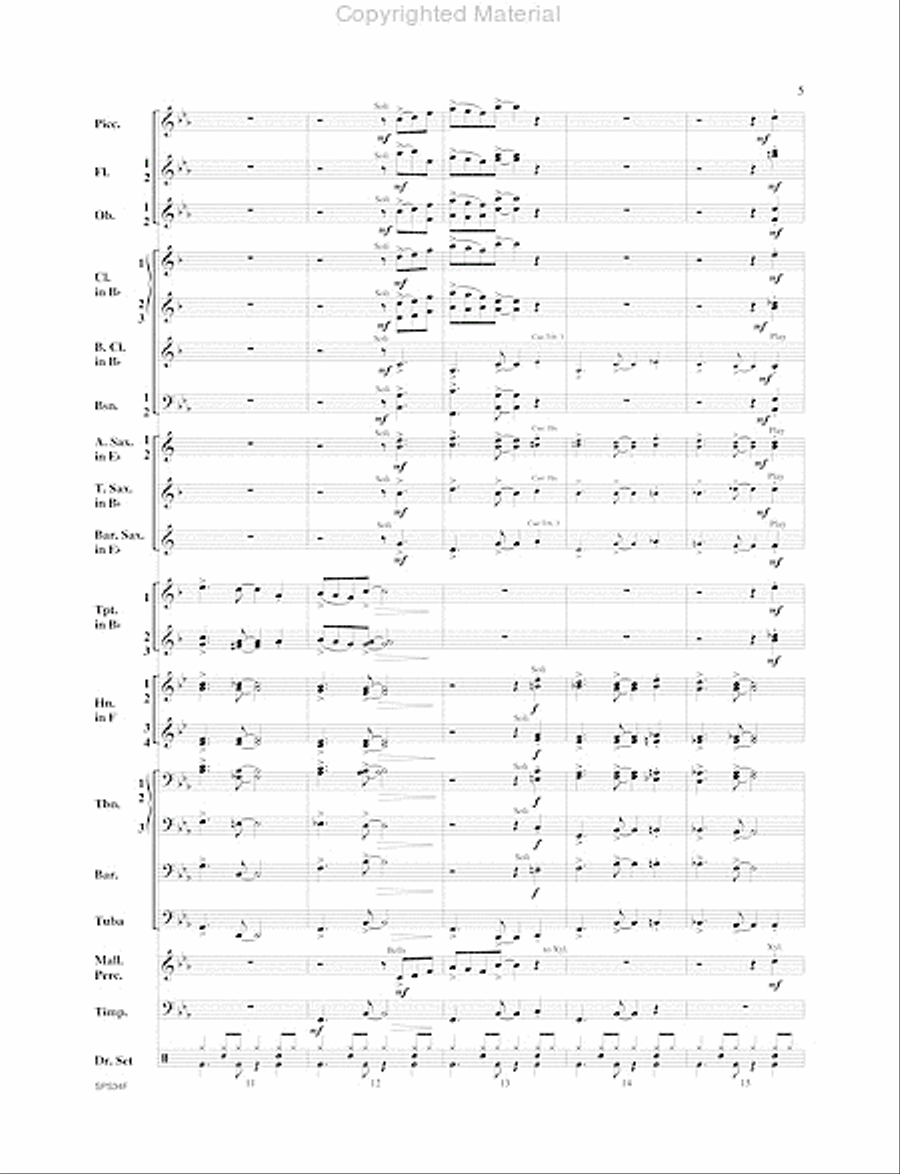 Chicago (That Toddlin' Town) Concert Band scores gallery preview page 6