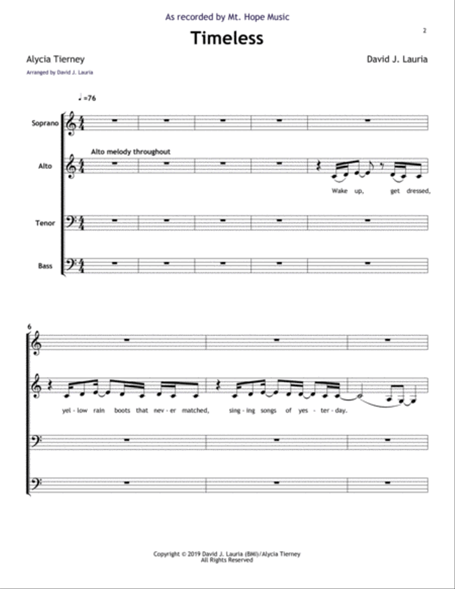 Timeless 4-Part scores gallery preview page 2