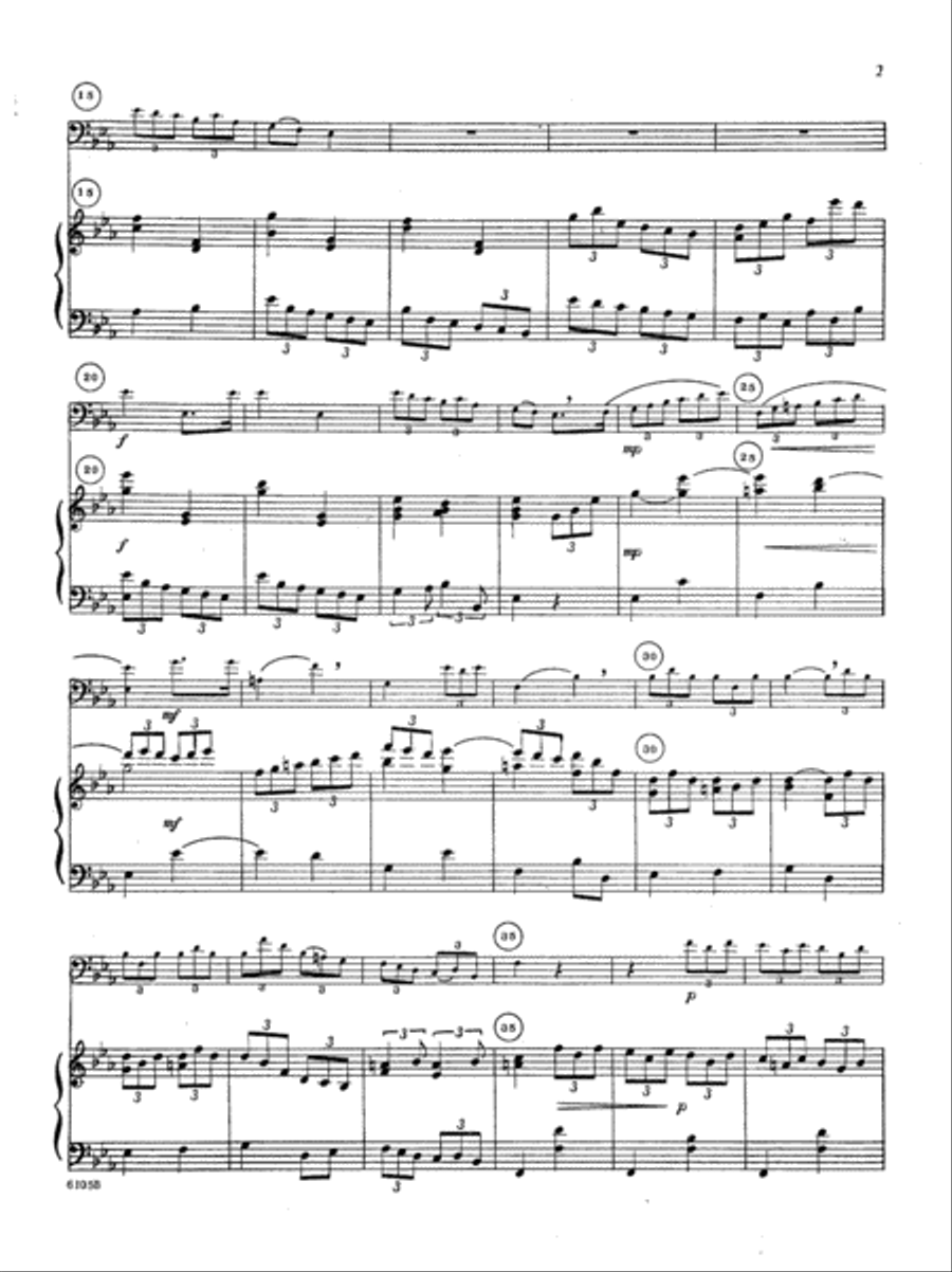 Thunder, Lightning And Whistling Wind (Coupre Tal Volta Il Cielo) Trombone scores gallery preview page 3