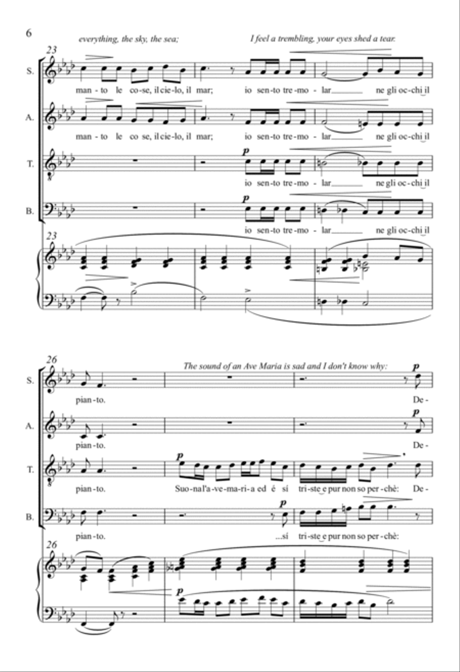 Tristezza 4-Part scores gallery preview page 4