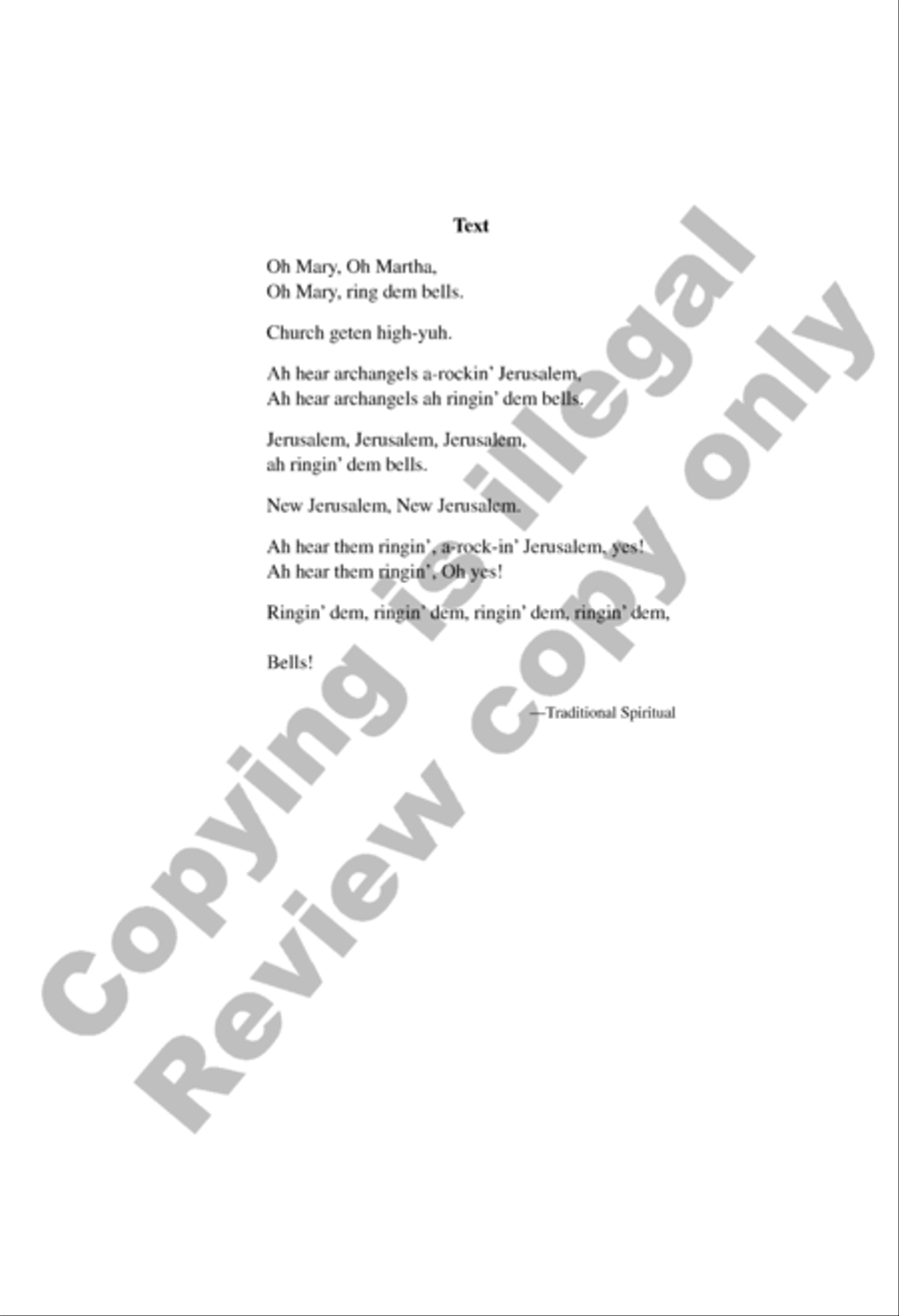 Bells A Cappella scores gallery preview page 2