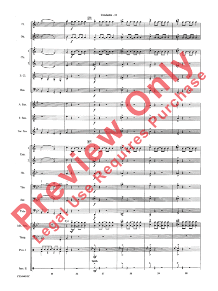 Anything Goes Concert Band scores gallery preview page 12