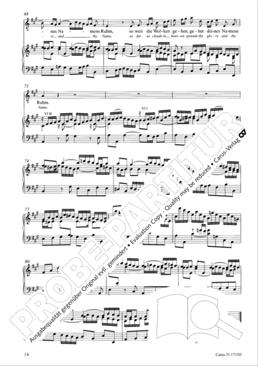 God, as thy name is, so is thy praise (Gott, wie dein Name, so ist auch dein Ruhm) 4-Part scores gallery preview page 15