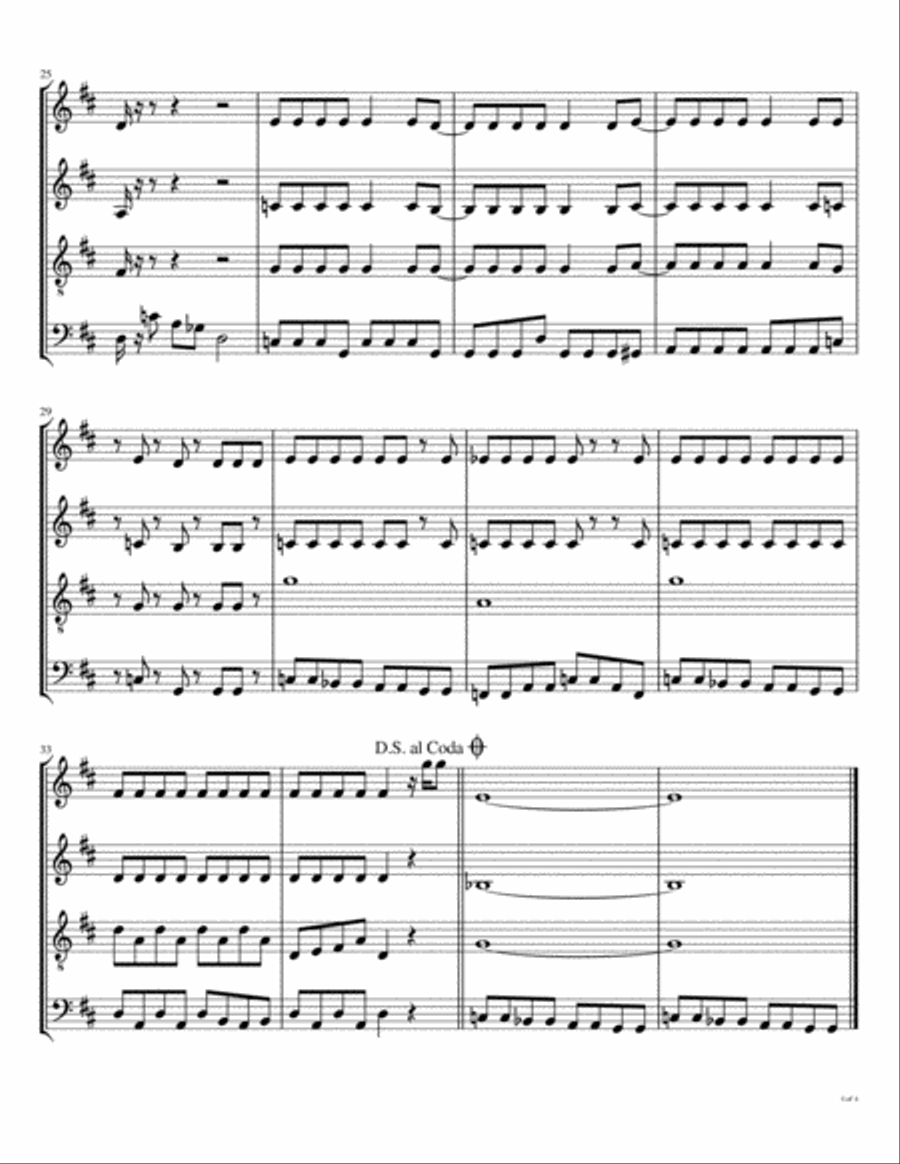 Sgt. Pepper's Lonely Hearts Club Band Woodwind Quartet scores gallery preview page 5