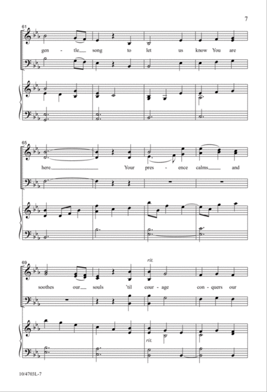 Fly On, Sweet Heavenly Dove 4-Part scores gallery preview page 7
