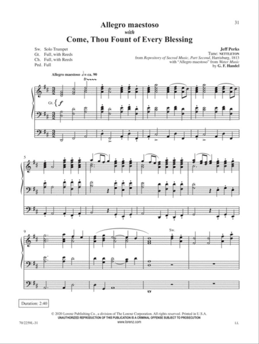 Exaltation Organ Solo scores gallery preview page 9