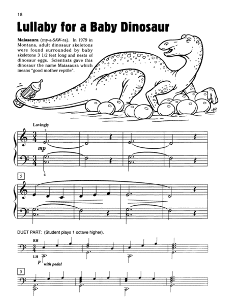 Dinosaur World, Book 1 Easy Piano scores gallery preview page 7