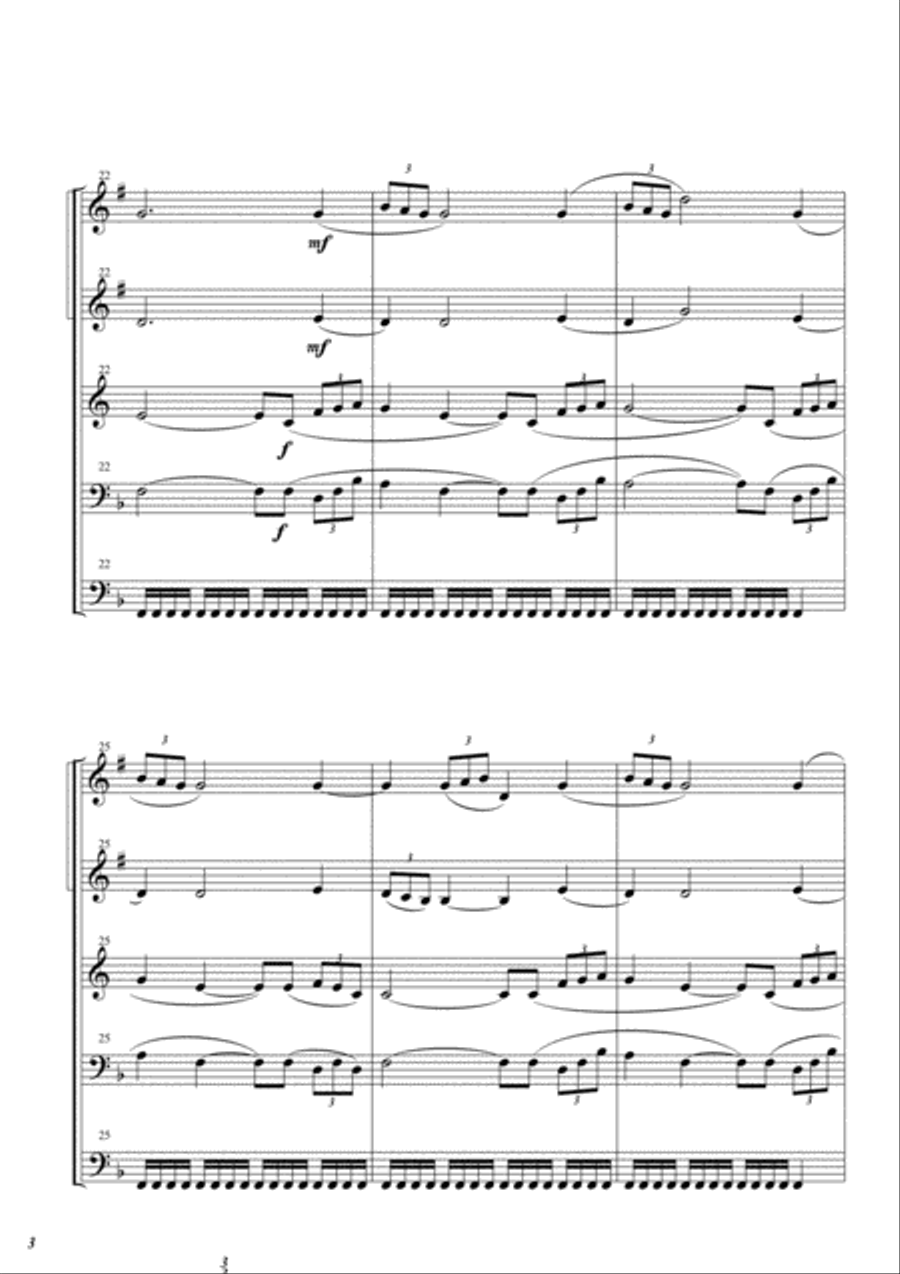 Chariots Of Fire from the Feature Film CHARIOTS OF FIRE Brass Ensemble scores gallery preview page 4