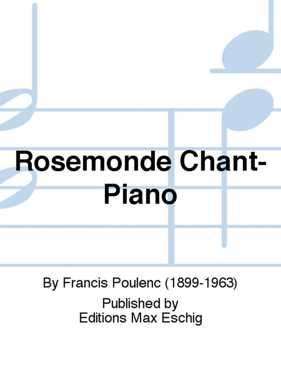 Rosemonde Chant-Piano