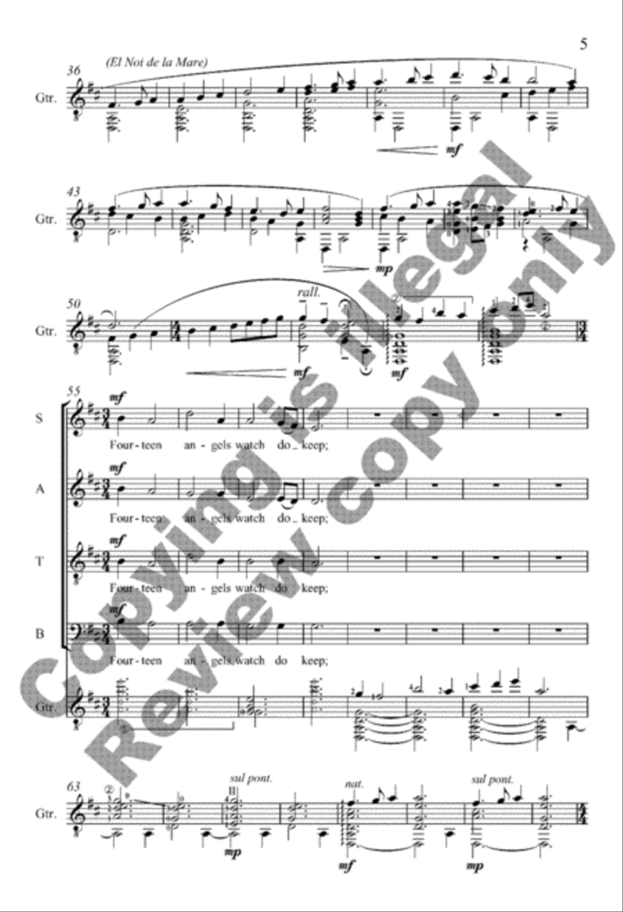 Fourteen Angels 4-Part scores gallery preview page 10
