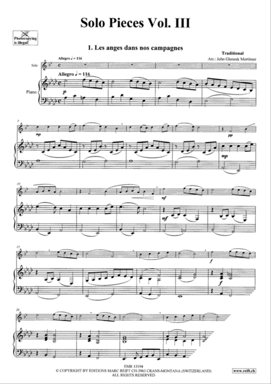 Solo Pieces Vol. 3 Solo Pieces Vol. 3 Clarinet Solo scores gallery preview page 4