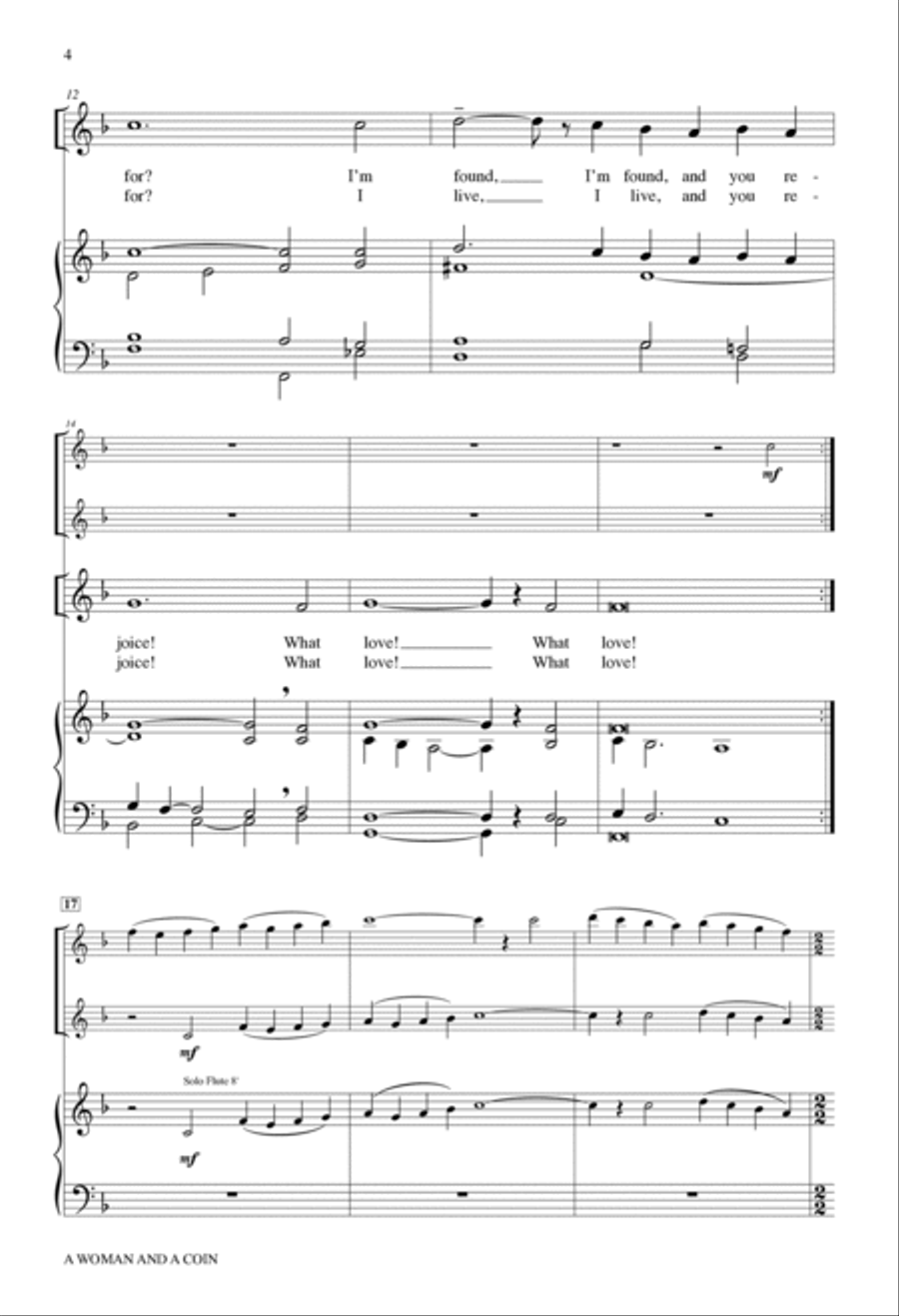 A Woman and a Coin A Woman and a Coin 2-Part scores gallery preview page 4