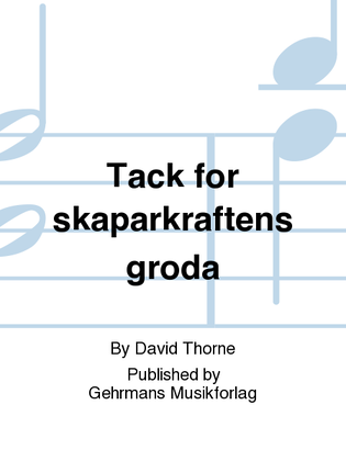 Book cover for Tack for skaparkraftens groda