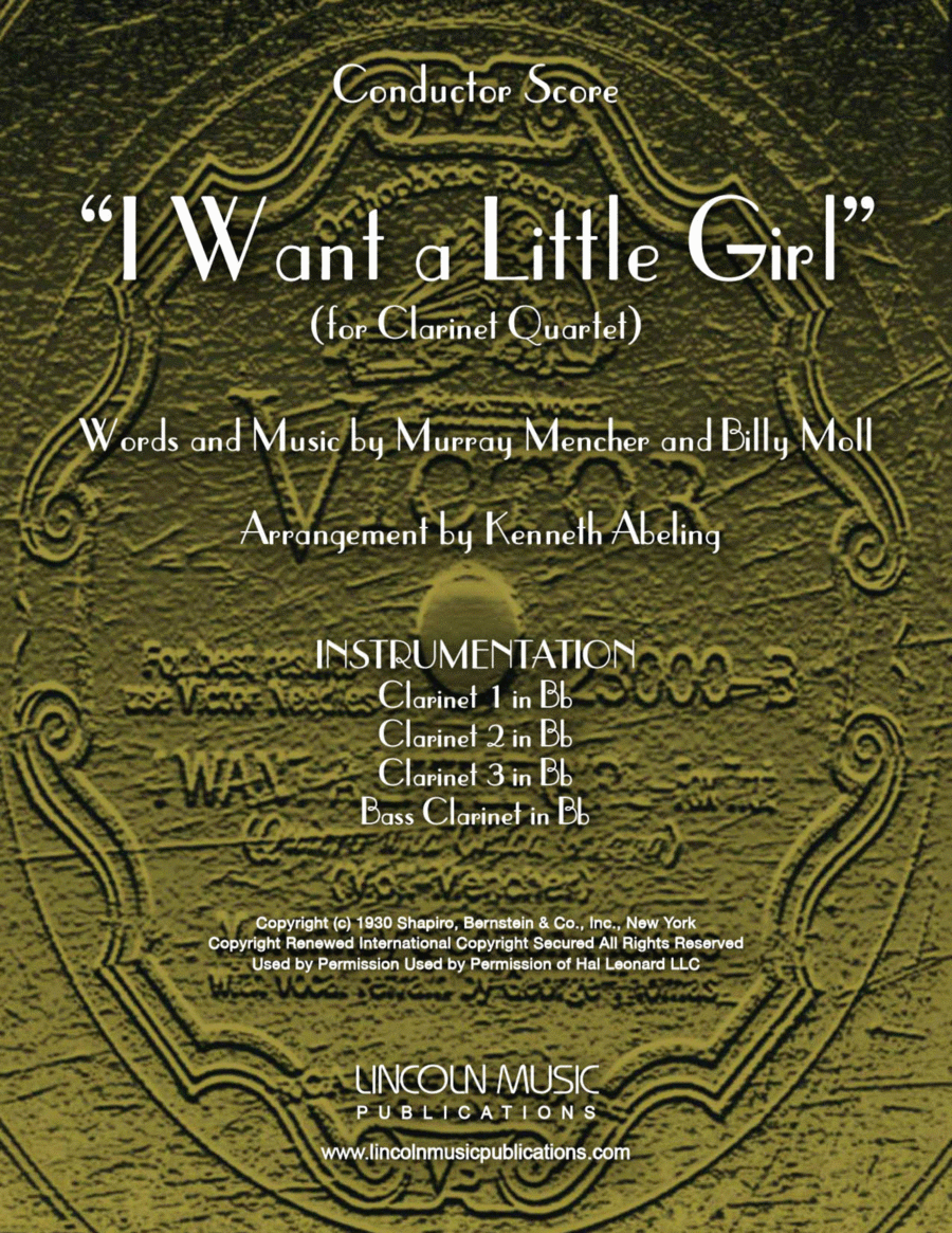 I Want A Little Girl Woodwind Ensemble scores gallery preview page 1
