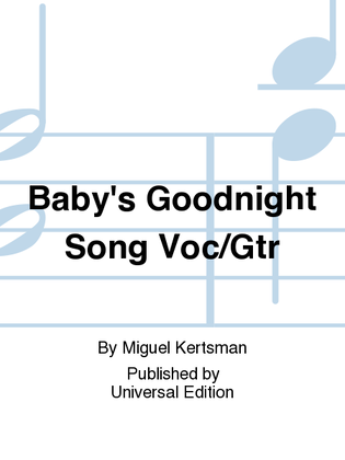 Book cover for Baby's Goodnight Song Voc/Gtr