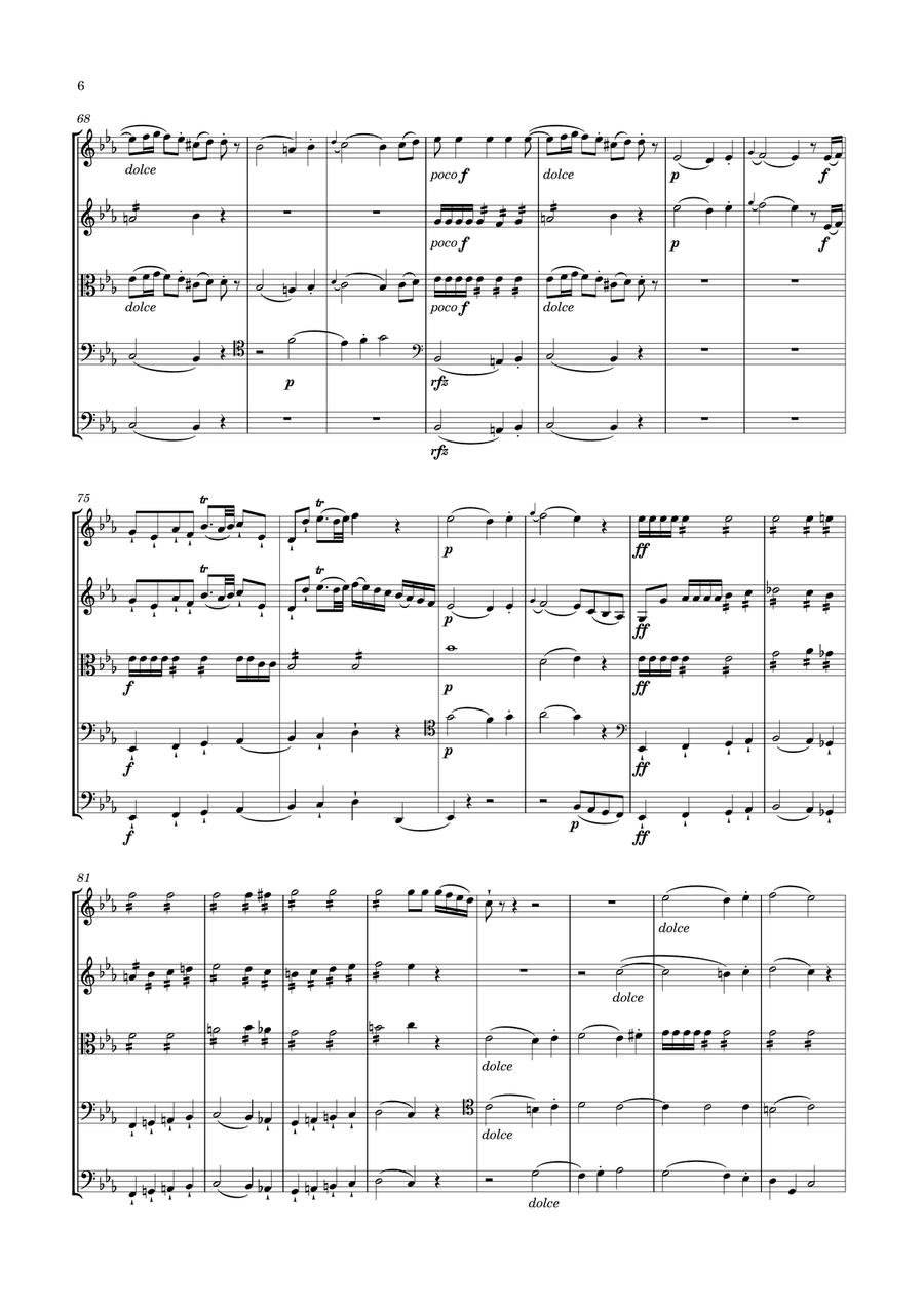 Boccherini - 6 String Quintets, G.289-294 Op.20 String Quintet scores gallery preview page 6