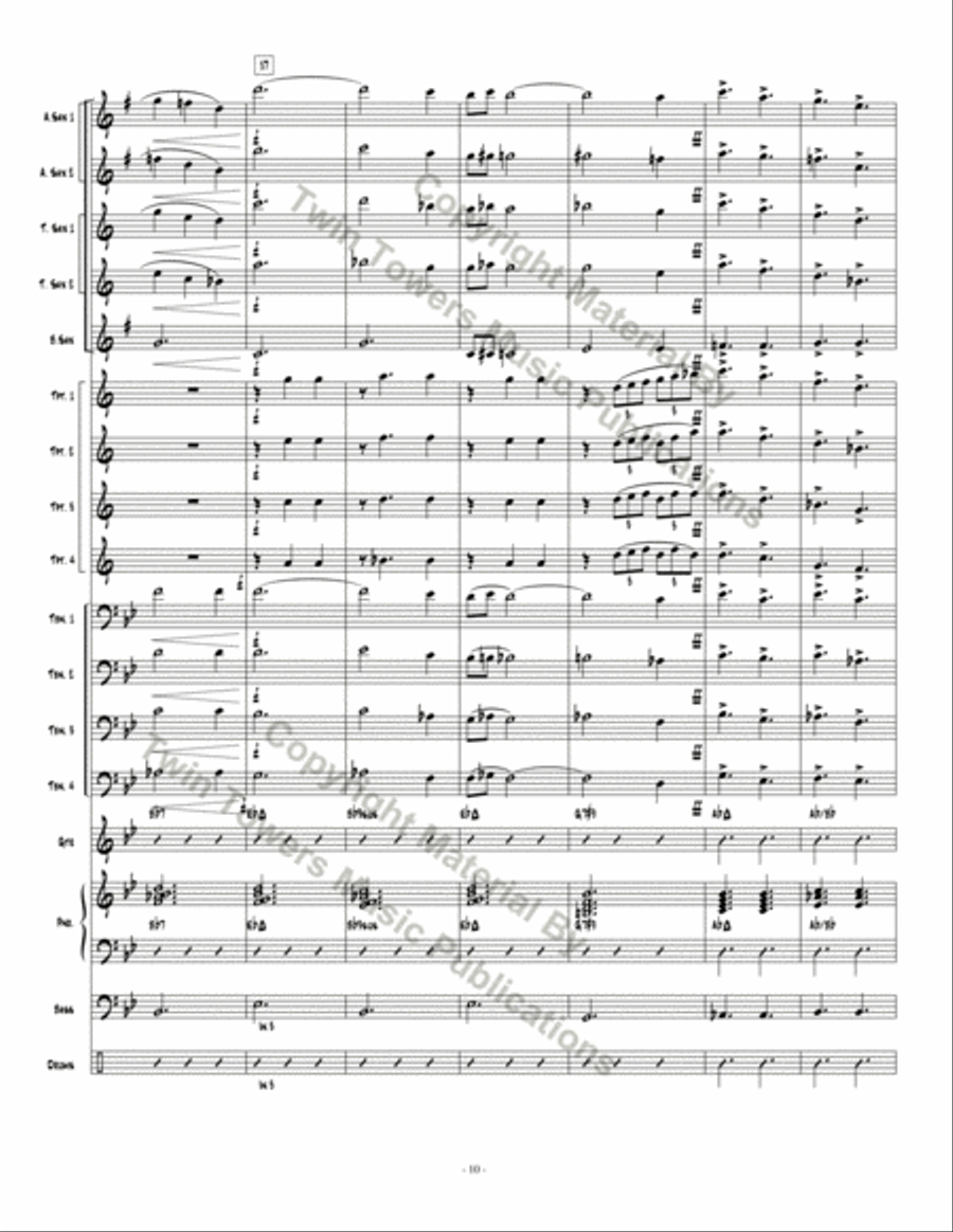Pthalo Blue Pthalo Blue Jazz Ensemble scores gallery preview page 11
