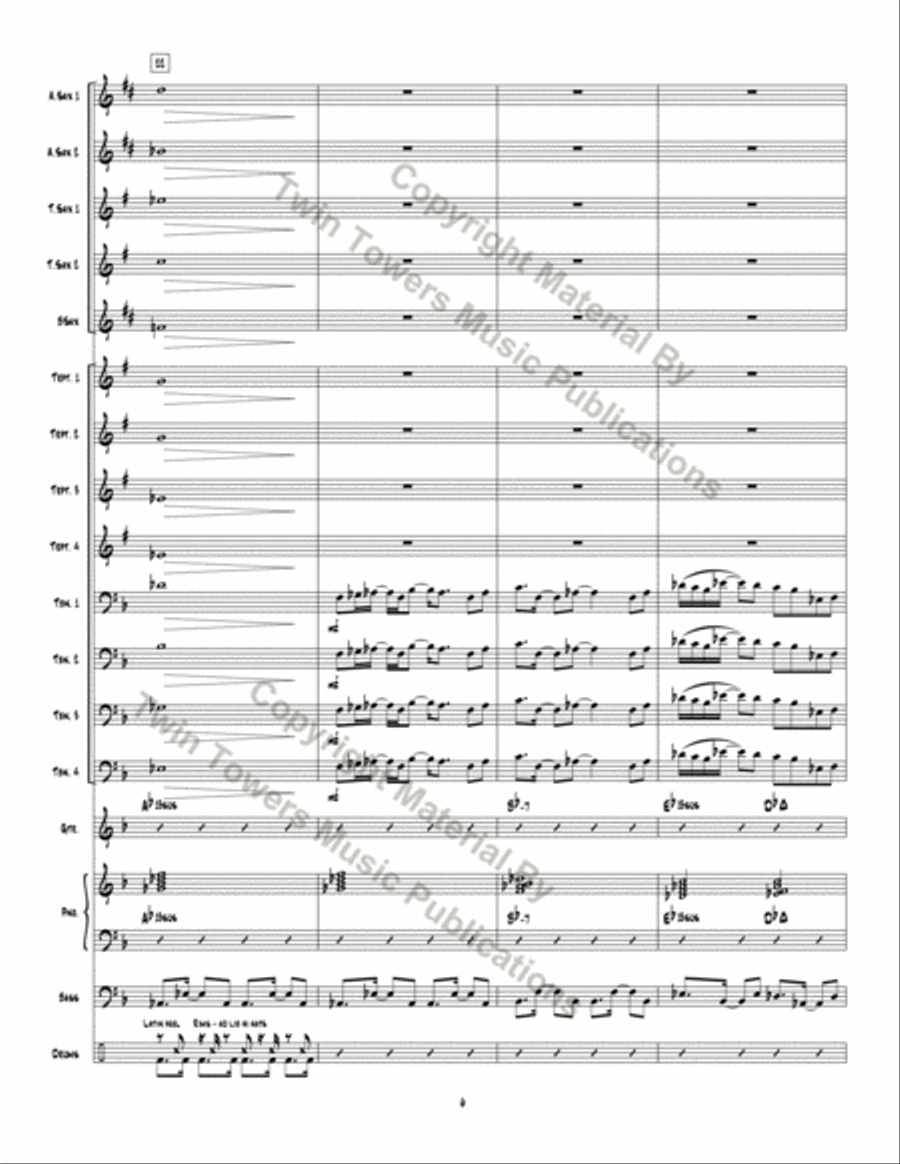 Rock Modern Ode Jazz Ensemble scores gallery preview page 7