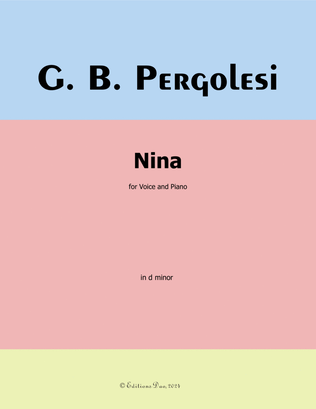 Nina, by Pergolesi, in d minor