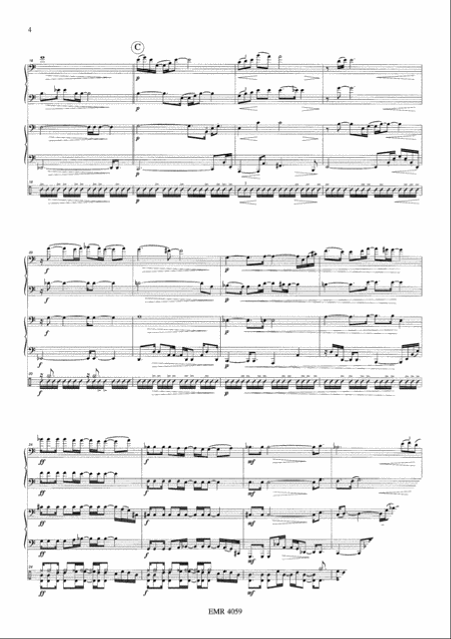 Forever And A Day Tuba Quartet scores gallery preview page 5