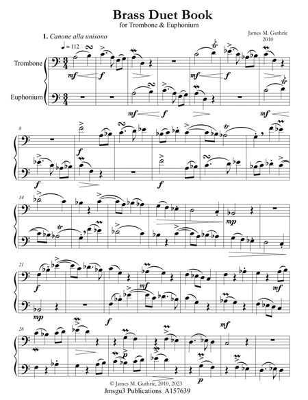 Guthrie: Brass Duet Book for Trombone & Euphonium image number null