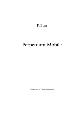 Book cover for K.Bom "Perpetuum Mobile" for violin and string orchestra