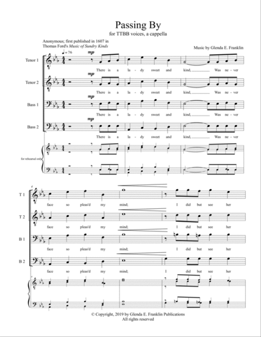 Passing By TTBB scores gallery preview page 3