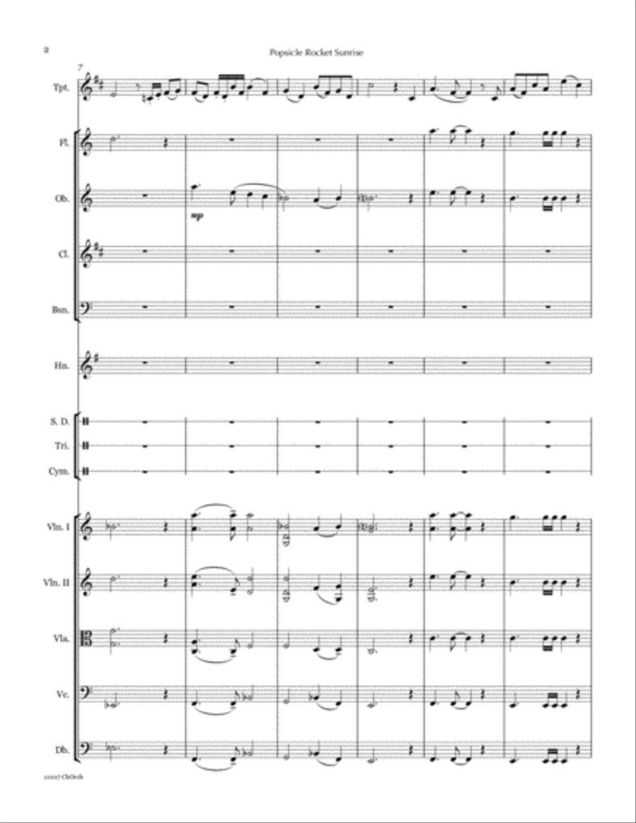 Summer Suite for trumpet & chamber orchestra Chamber Orchestra scores gallery preview page 4
