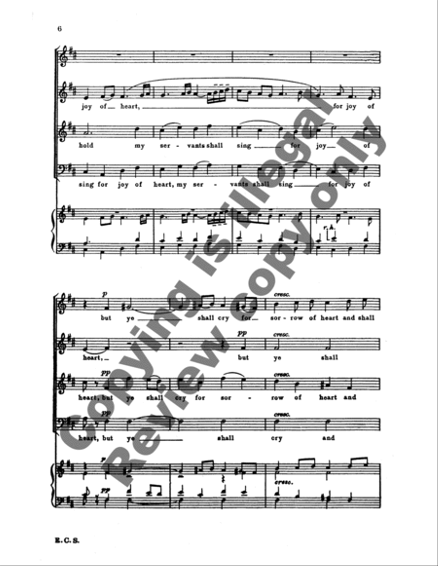 Say Ye to the Righteous 4-Part scores gallery preview page 11