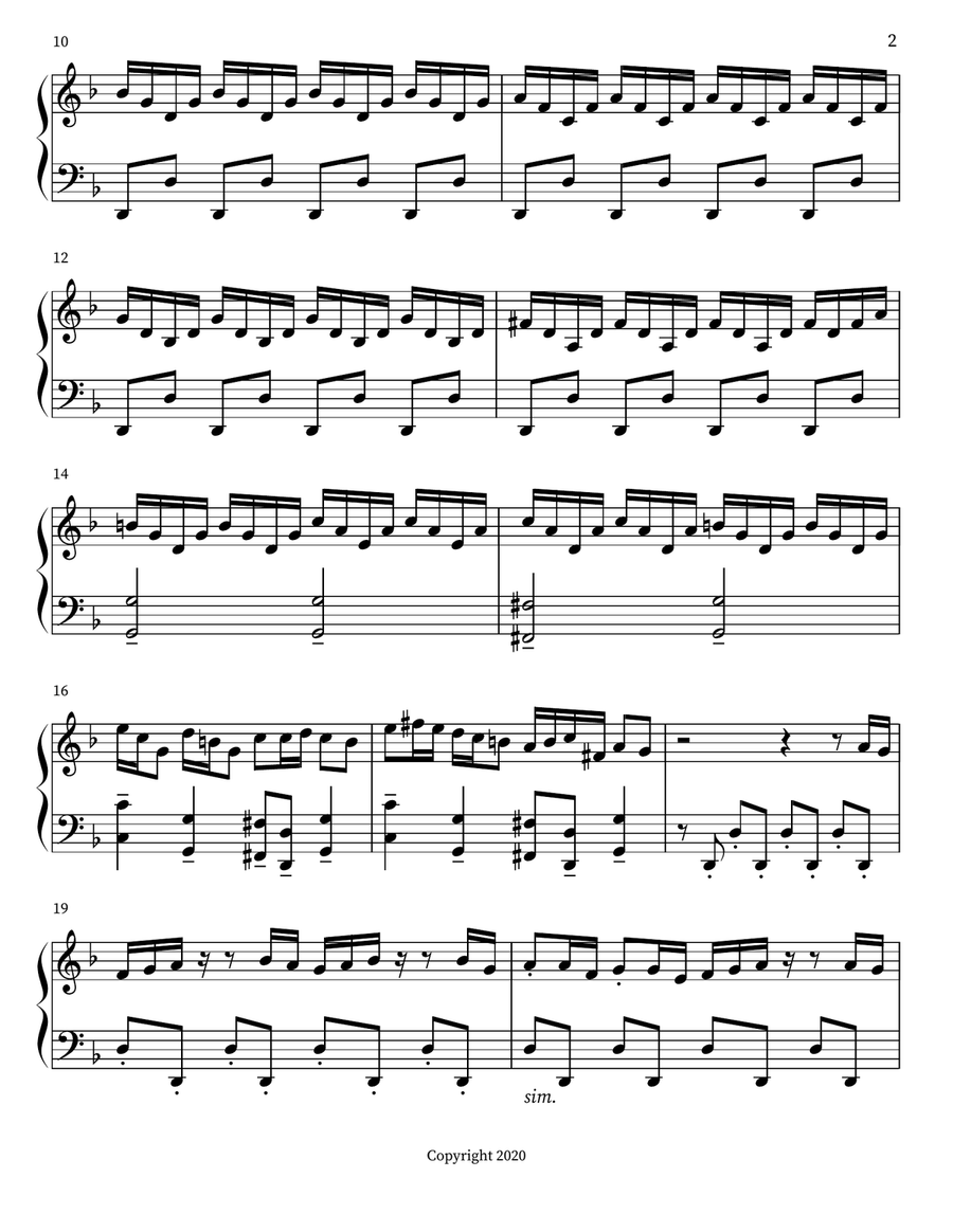 The Chase The Chase Piano Solo scores gallery preview page 2
