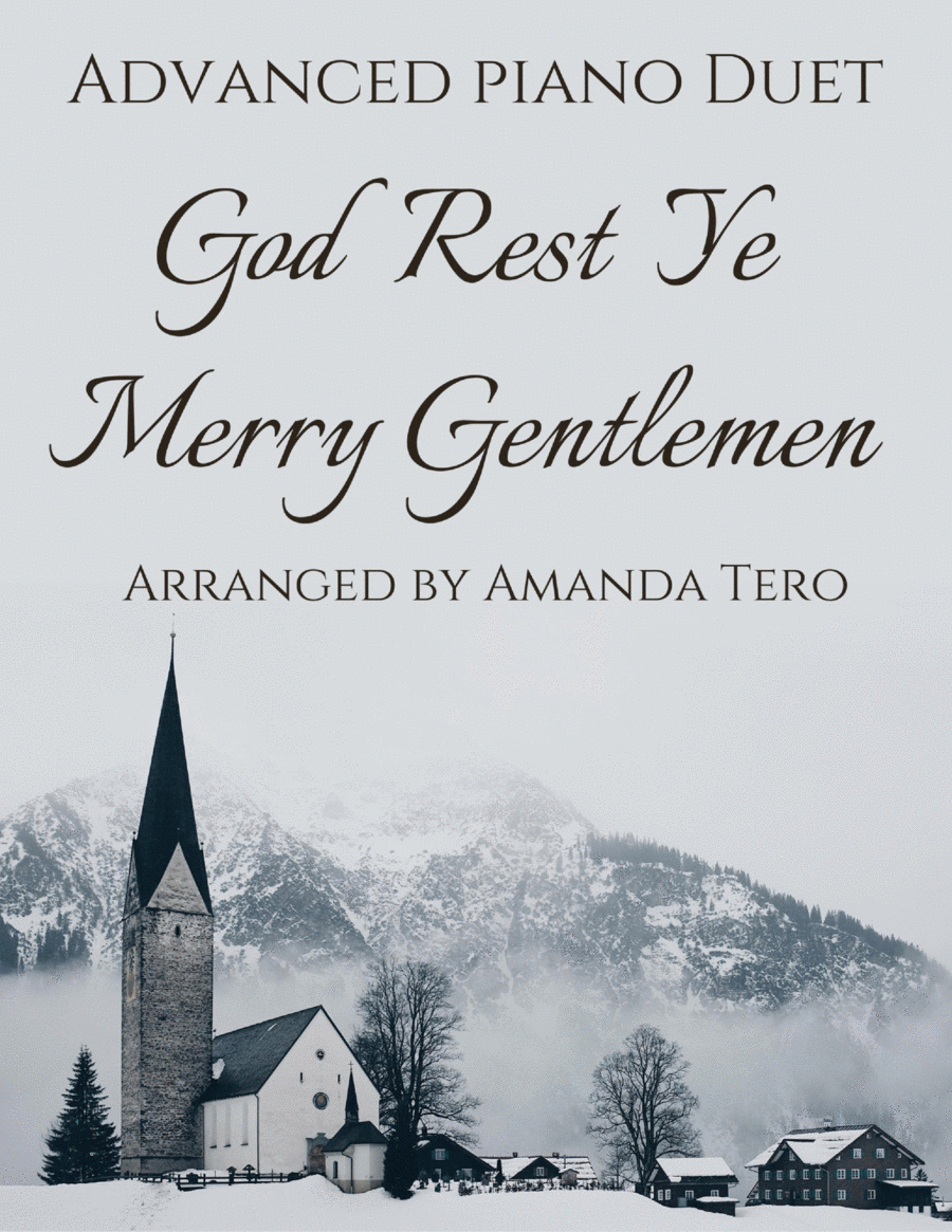 God Rest Ye Merry Gentlemen – Advanced Christmas Piano Duet Sheet Music