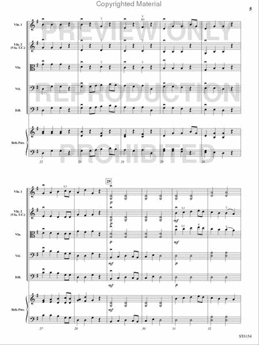 Il est ne, le divin enfant String Orchestra scores gallery preview page 4