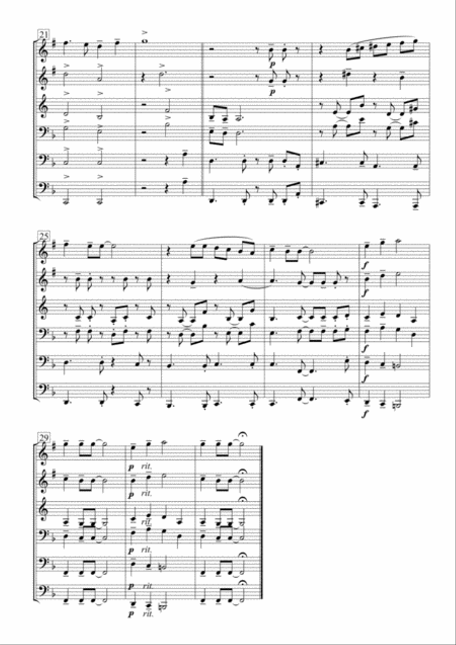 Yesterday Yesterday Brass Ensemble scores gallery preview page 4