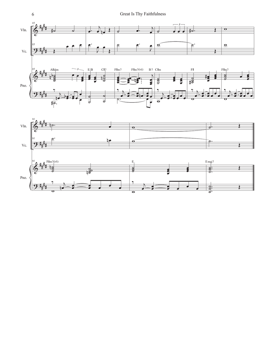 Great Is Thy Faithfulness by Phillip Keveren Piano Trio - Digital Sheet Music page 6