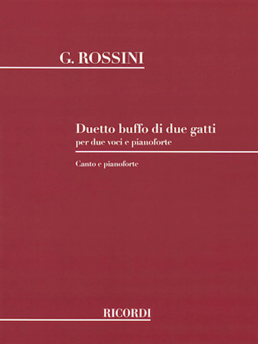 Duetto buffo di due gatti (Cat Duet) Piano scores gallery preview page 1