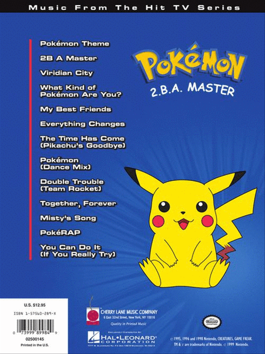 Pokémon – 2.B.A. Master Pokémon – 2.B.A. Master Easy Piano scores gallery preview page 8