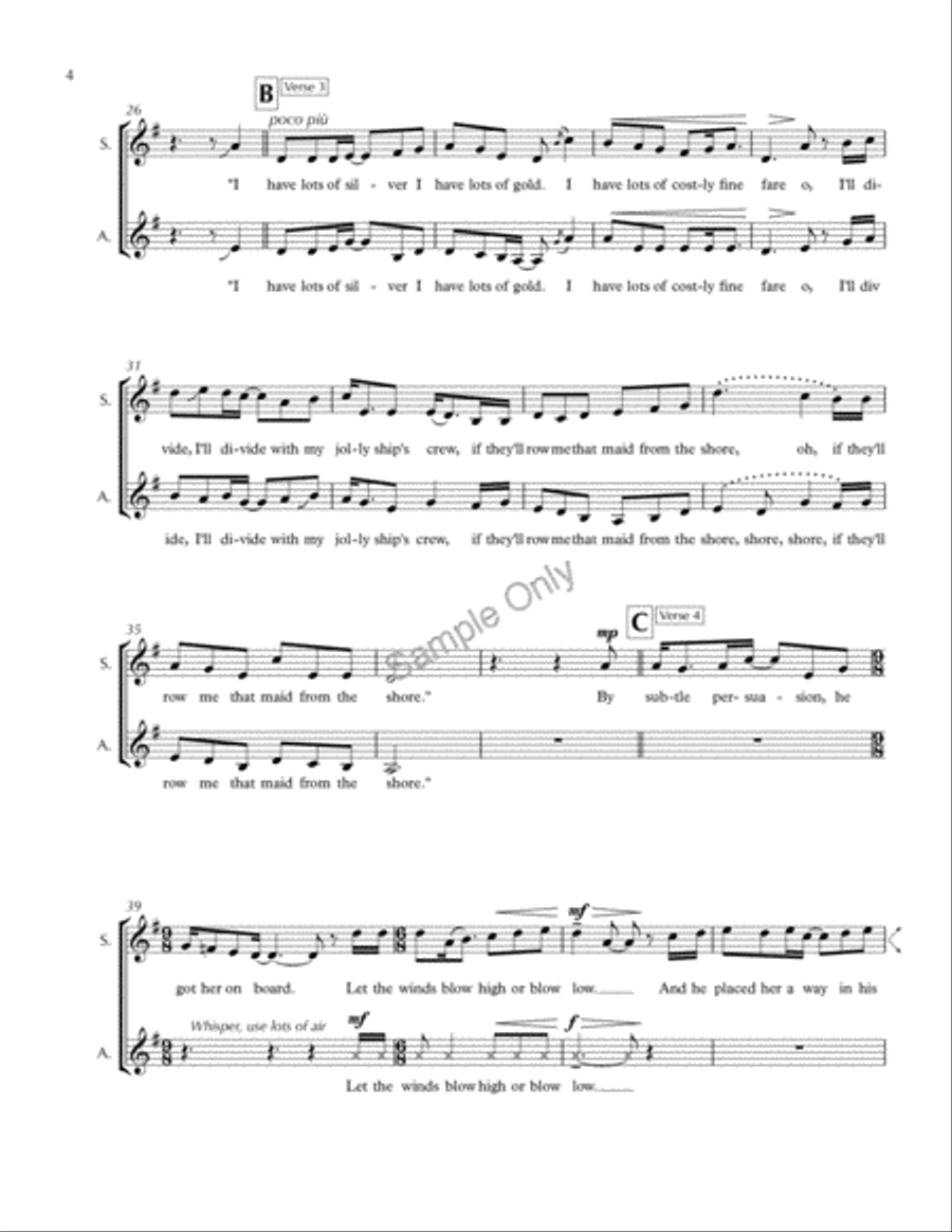 The Maid On The Shore The Maid On The Shore SSAA scores gallery preview page 4