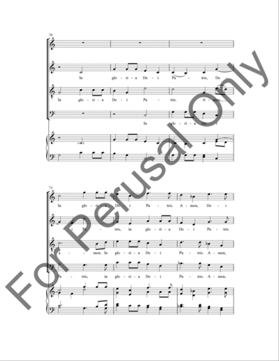 Cum Sancto Spiritu 4-Part scores gallery preview page 13