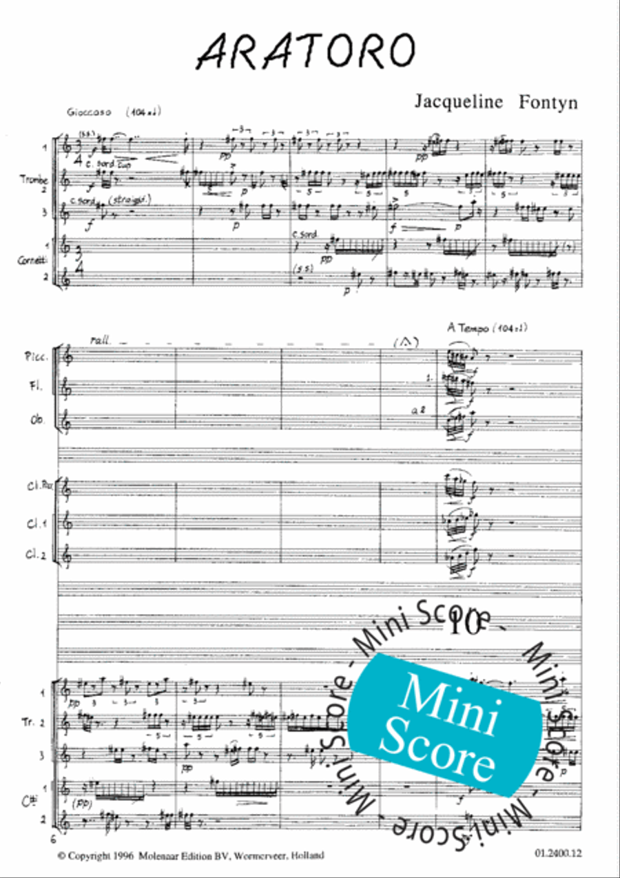 Aratoro I Aratoro I Concert Band scores gallery preview page 5