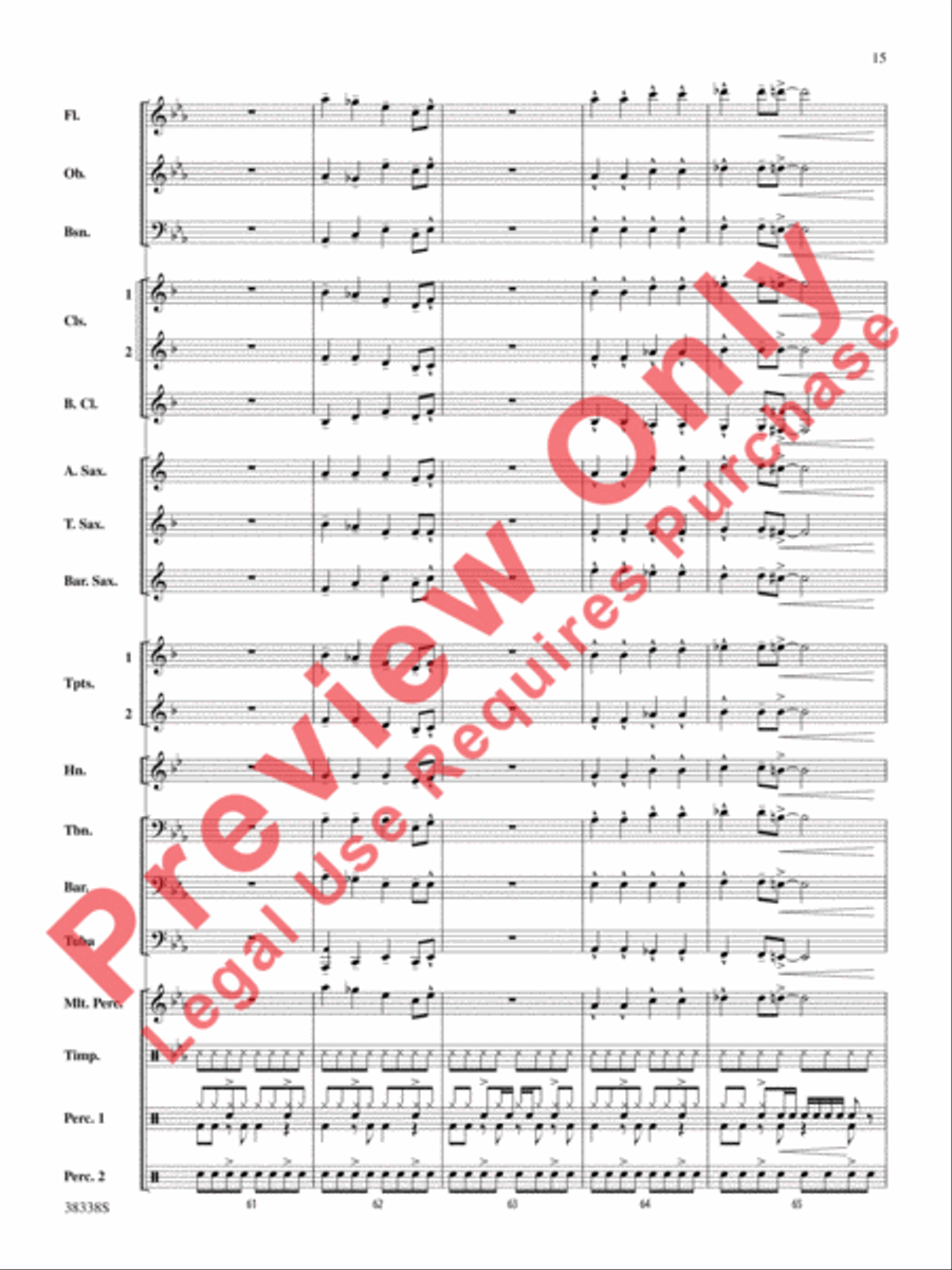 Joyful Time Concert Band scores gallery preview page 16