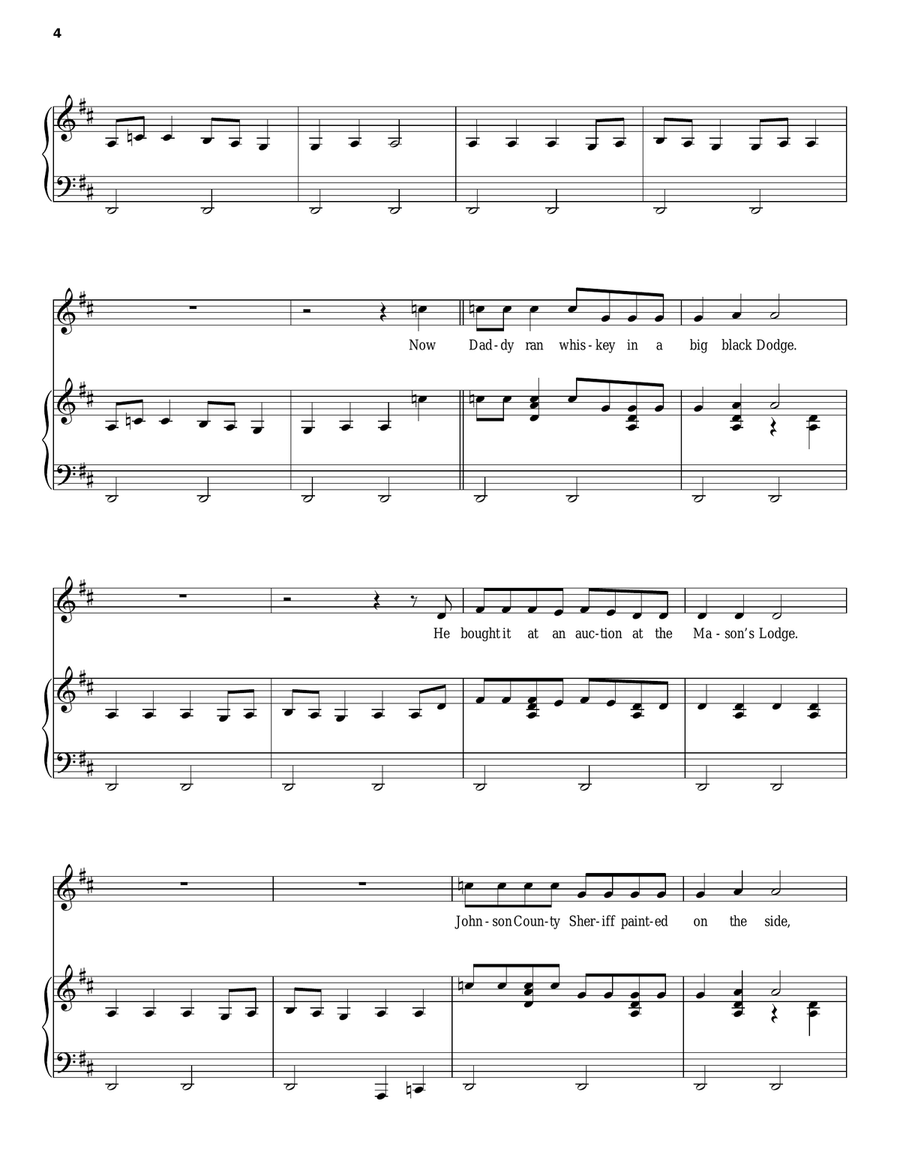 Copperhead Road Copperhead Road Piano, Vocal, Guitar scores gallery preview page 4